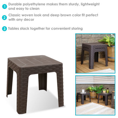 4-pc. Weather Resistant Patio Side Table