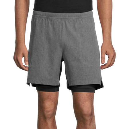 Xersion Mens Moisture Wicking Workout Shorts, Medium , Black