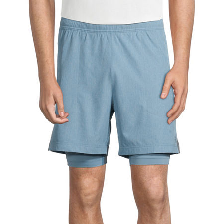 Xersion Mens Moisture Wicking Workout Shorts, Medium , Blue