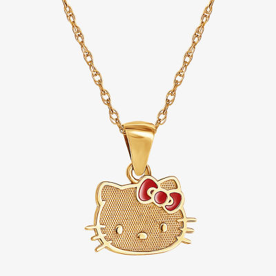 Girls 10K Gold Hello Kitty Pendant Necklace JCPenney