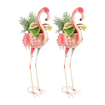 Pink Twine Springy Head Flamingo Sculpture 19 inch, One Size - Ralphs