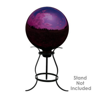 Net Health Shops Merlot Mirror Gazing Globe - 10 Inch 2-pc. Glass Yard Art