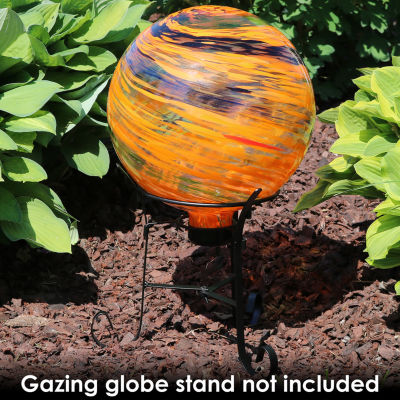 Net Health Shops Sunset Sky Glass Gazing Globe - 10 Inch Yard Art