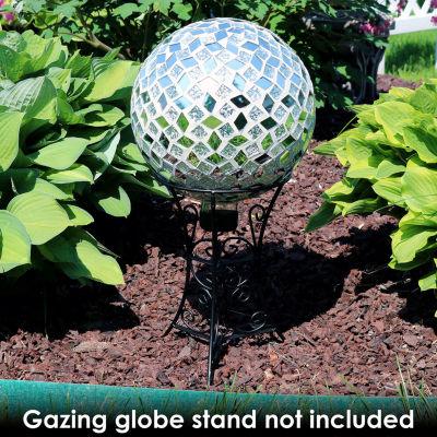 Net Health Shops Diamond Mosaic Gazing Ball - 10 Inch 2pc. Glass Yard Art