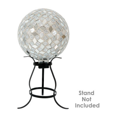 Net Health Shops Diamond Mosaic Gazing Ball - 10 Inch 2pc. Glass Yard Art