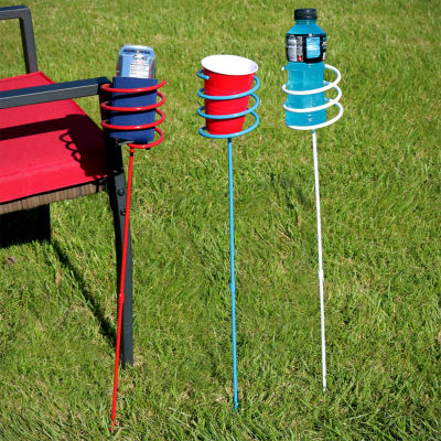 Net Health Shops Red White & Blue Outdoor Drink Holder Yard Art