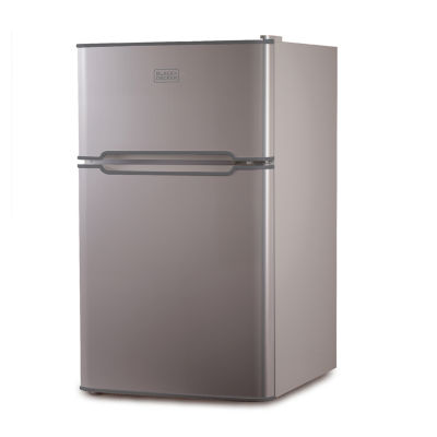 BLACK+DECKER 3.1 cu.ft.. 2 Door Ref/Freezer VCM BCRDK32V, Color Grey