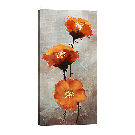 Lumaprints Fragrant Beauty Canvas Art, One Size, Orange