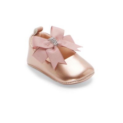Stepping Stone Infant Girls Mary Jane Shoes, Color Rose Gold JCPenney