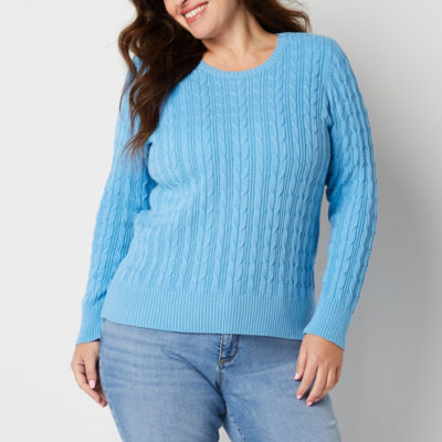 Cable Knit Sweater Jcpenney St John's Bay Womens Sweater St