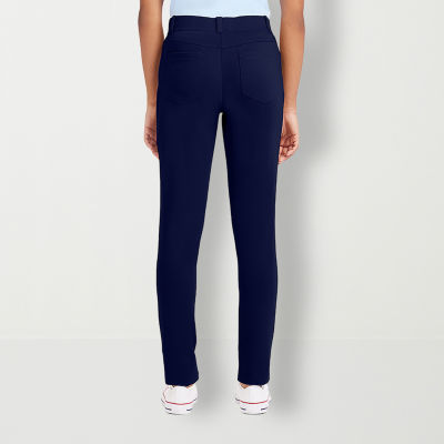 IZOD-Juniors Womens Mid Rise Skinny Pull-On Pants