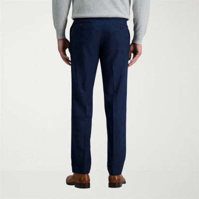 Haggar Premium Comfort Mens Straight Fit Dress Flat Front Pant