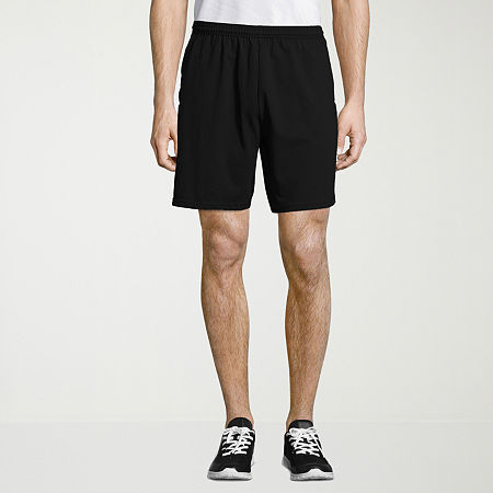 Hanes 11" Mens Workout Shorts, Small, Black