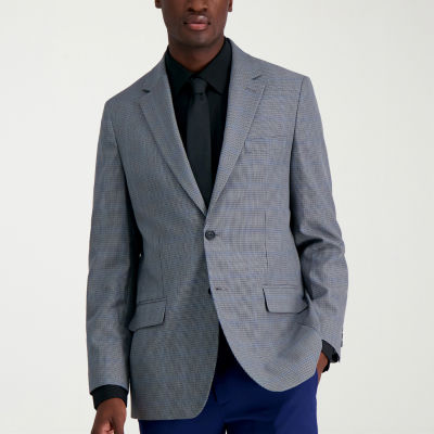 Haggar JMH Houndstooth Mens Stretch Fabric Classic Fit Sport Coat
