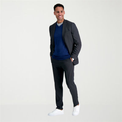 Haggar Smart Wash With Repreve Mens Stretch Fabric Slim Fit Suit Jacket
