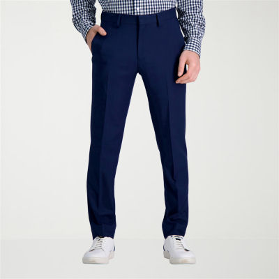 Haggar Smart Wash™ Tech Suit™ Mens Slim Fit Flat Front Pant