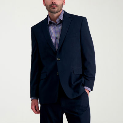 Haggar JMH Herringbone Mens Stretch Fabric Classic Fit Suit Jacket