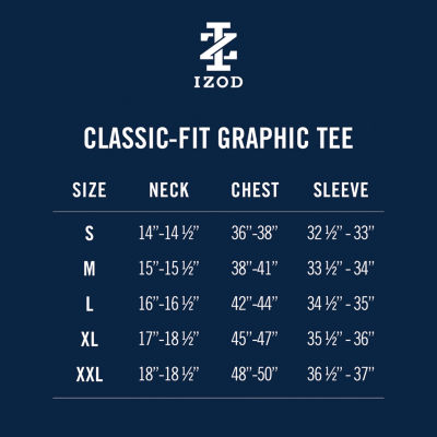 IZOD Saltwater Mens Crew Neck Short Sleeve Classic Fit Graphic T-Shirt