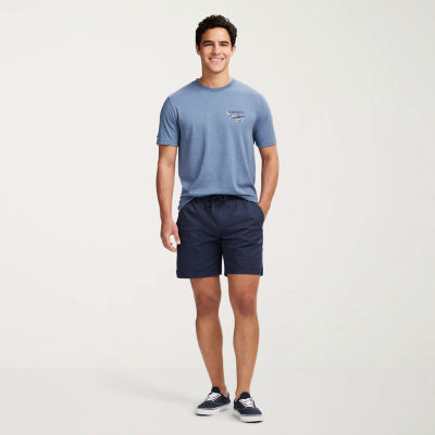 IZOD Saltwater Mens Crew Neck Short Sleeve Classic Fit Graphic T-Shirt