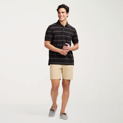 IZOD Advantage Performance Stripe Mens Classic Fit Short Sleeve Polo Shirt