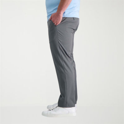 Haggar Cool Right Performance Flex Mens Straight Fit Big and Tall Flat Front Pant