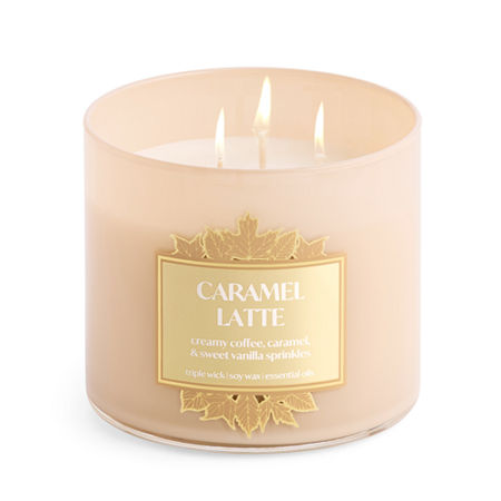 Distant Lands Caramel Latte 3-wick Scented Jar Candle