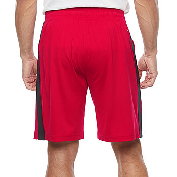 Xersion Mens Moisture Wicking Basketball Short, Medium, Red