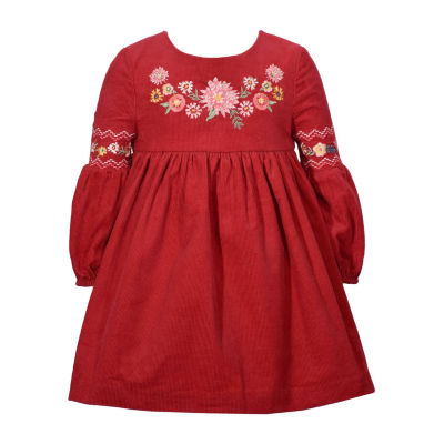 Bonnie Jean Toddler Girls Long Sleeve Fit + Flare Dress