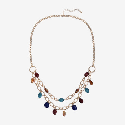 Mixit Inch Link Beaded Necklace