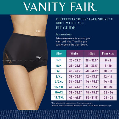 Vanity Fair 3 Pack Average + Full Figure Brief Panty 15320