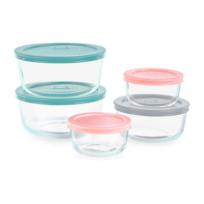 Ello DuraGlass 10-pc. Mixed Food Storage Set