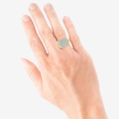 Mens / CT. T.W. Mined Diamond 10K Gold Fashion Ring