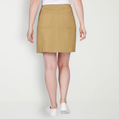 Hearts Of Palm Womens Mid Rise Skort-Plus