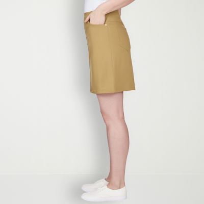 Hearts Of Palm Womens Mid Rise Skort-Plus