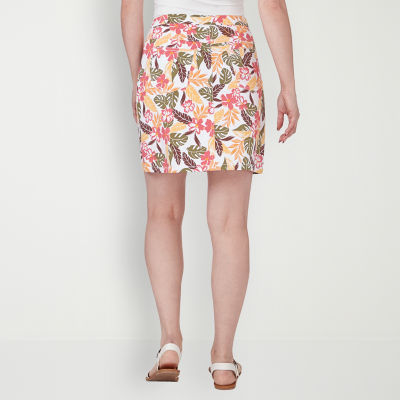 Hearts Of Palm Womens Mid Rise Skort-Plus