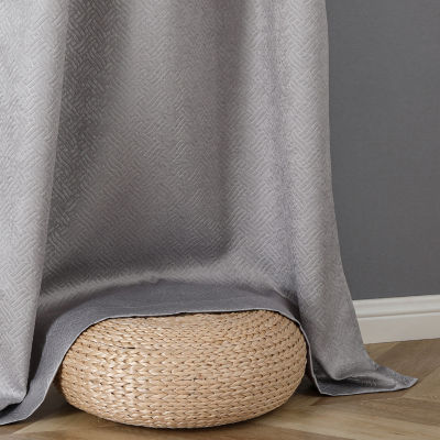 Regal Home Aviva Grommet Top Energy Saving Embossed Blackout Set of 2 Curtain Panel