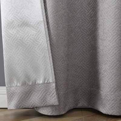 Regal Home Aviva Grommet Top Energy Saving Embossed Blackout Set of 2 Curtain Panel