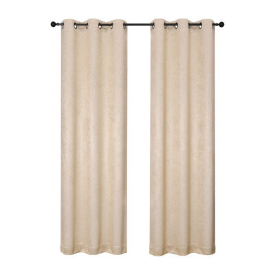 Regal Home Aviva Energy Saving Embossed Blackout Grommet Top Set of 2 Curtain Panel