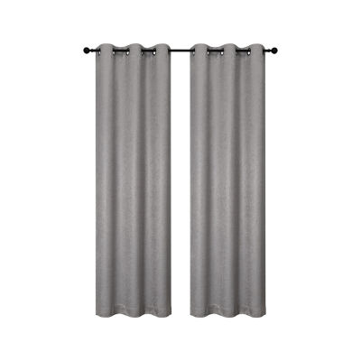 Regal Home Aviva Grommet Top Energy Saving Embossed Blackout Set of 2 Curtain Panel