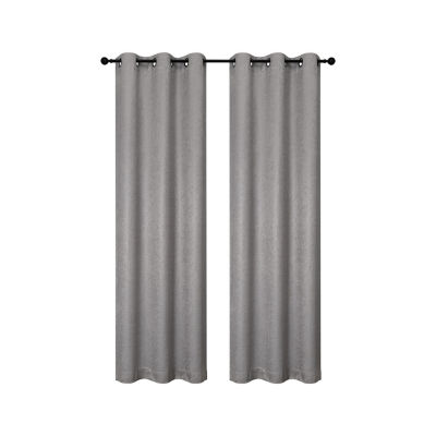 Regal Home Aviva Energy Saving Embossed Blackout Grommet Top Set of 2 Curtain Panel