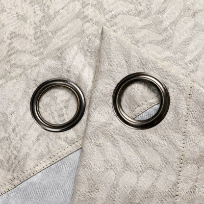 Regal Home Joelle Embossed Grommet Top Energy Saving Blackout Set of 2 Curtain Panels