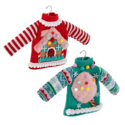 North Pole Trading Co. Sweaters Set 2-pc. Christmas Ornament