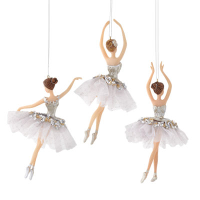 North Pole Trading Co. Ballerinia Set 3-pc. Christmas Ornament