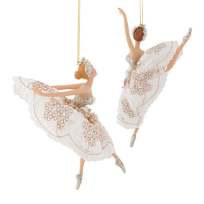 North Pole Trading Co. Ballerina Set 2-pc. Christmas Ornament