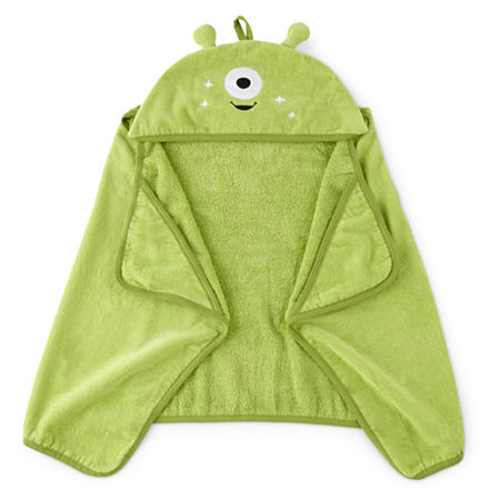 Under the Stars Kids Alien Hooded Bath Towel, One Size, Gray