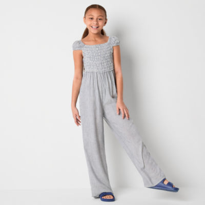 Thereabouts Little & Big Girls Sleeveless Jumpsuit