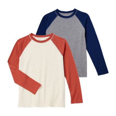 Thereabouts Little & Big Boys 2-pc. Crew Neck Long Sleeve T-Shirt