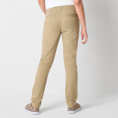 Thereabouts Little & Big Girls Straight Flat Front Pant