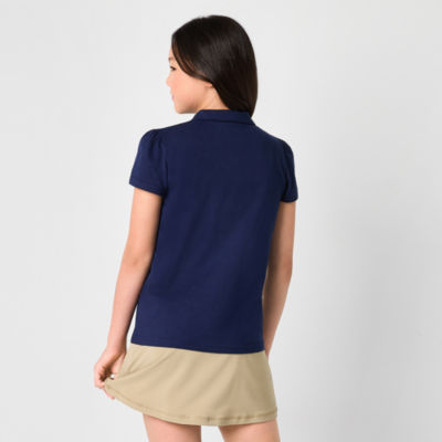 Thereabouts Little & Big Girls Short Sleeve Polo Shirt