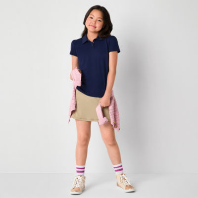 Thereabouts Little & Big Girls Short Sleeve Polo Shirt